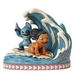 Disney Showcase Lilo & Stitch Stitch Laying Down Mini Statue